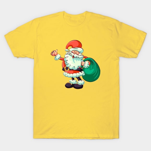 Happy Santa T-Shirt by koolteas